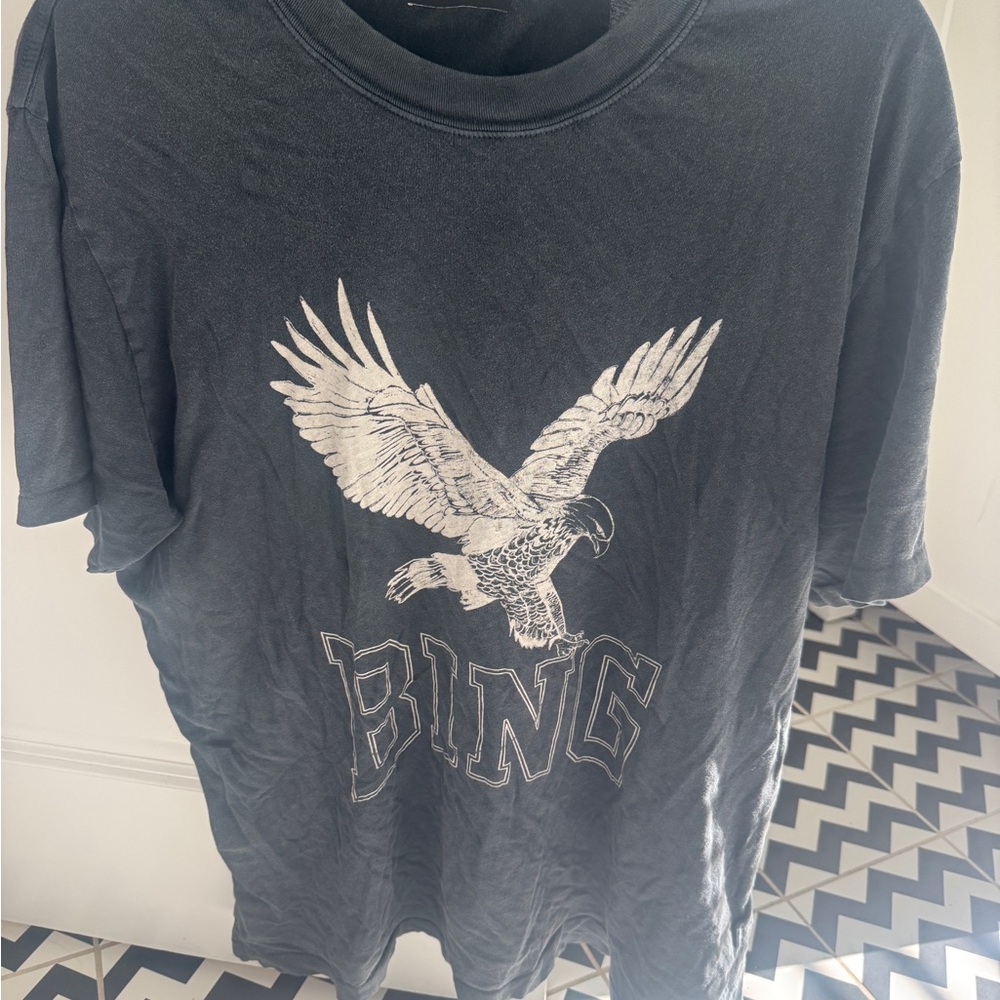 Anine Bing Oversized T-Shirt with Eagle Design